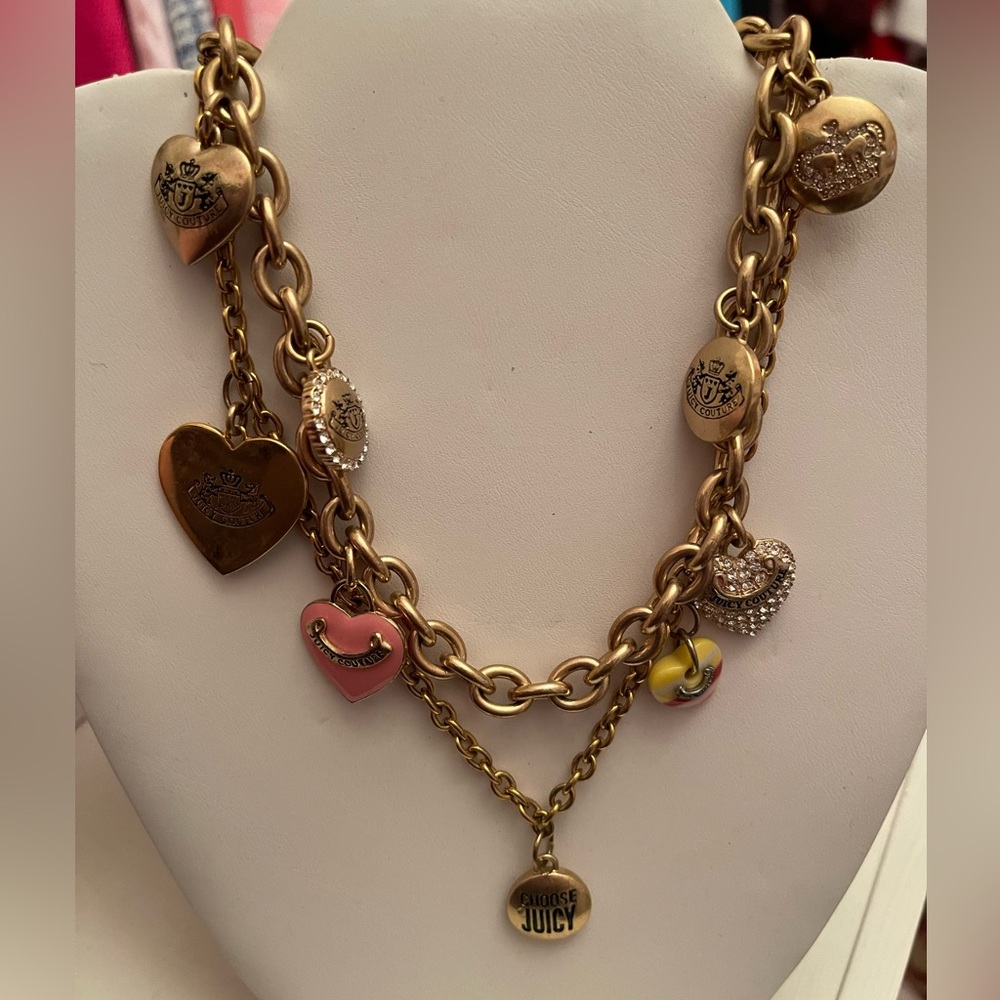 RARE Vintage Juicy Couture Long Charm Necklace